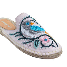 Load image into Gallery viewer, A zoomed one ladies shoes picture of blush pink flats.