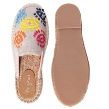 Load image into Gallery viewer, Joie Evil Eye Offwhite Espadrilles Platforms