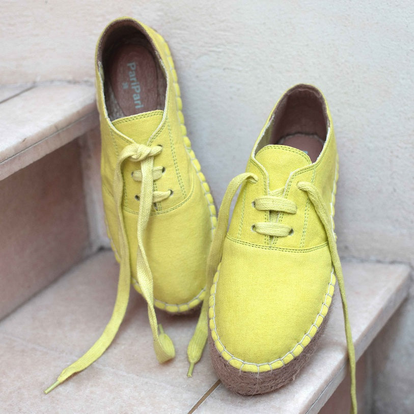 The Havana Lace-ups Ladies Fancy Lime Shoes