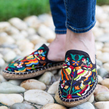 Load image into Gallery viewer, A beautiful picture of footwear for women, Diego Espadrilles Charcoal Fashionable Flat