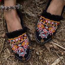 Load image into Gallery viewer, A pair of Masai Beaded Espadrilles Black showcasing footwear for women