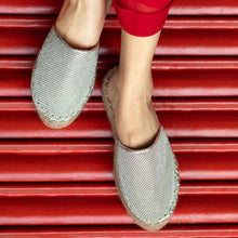 Load image into Gallery viewer, Image of the Jhil Mil Espadrilles for Girls, Ladies Footwear in a red background