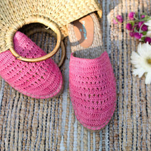 Load image into Gallery viewer, A pair of Croshia Pink Esapdrilles Flats showcasing footwear for women