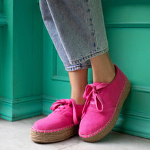 Load image into Gallery viewer, Image of the The Havana Lace-ups - Ladies Fancy pink Shoes for women in a beautiful background