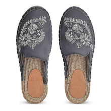 Load image into Gallery viewer, A pair of Ottoman Silver Espadrilles Platform showcasing footwear for women against a white background