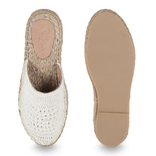 Load image into Gallery viewer, A pair of Croshia Haut Comfortable Platform Espadrilles, against a white background where one is shown from the sole side