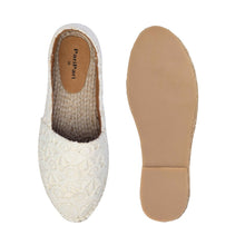Load image into Gallery viewer, A pair of white shoes, one view facing forward and the other view facing backwards on a white background