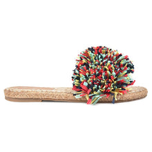 Load image into Gallery viewer, A single picture of Women Open Toe Rhim Jhim Sandals Multi- Color