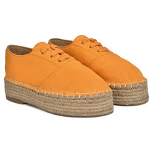 Load image into Gallery viewer, Zoomed image of The Walking Havana Lace-ups - Tangy Orange, Ladies shoes