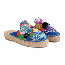 Load image into Gallery viewer, A luxurious image of a Fiji Espadrilles Haut Fabric Lined Platform, shoes for Women