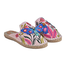 Load image into Gallery viewer, A full view of pair of Papillon Espadrilles Flats