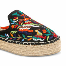 Load image into Gallery viewer, A single picture of Diego Espadrilles Chic Charcoal Haut Platform, Ladies shoes