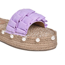 Load image into Gallery viewer, Zoomed image of Majorica Sandals Lavender Open Toe, Ladies Footwear