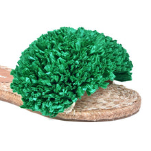 Load image into Gallery viewer, Zoomed image of Rhim Jhim Sandals Green-Open Toes Flats, heels for women