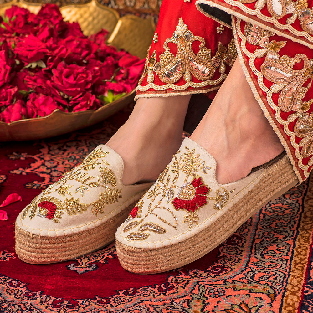 Rani Espadrilles Off-white Platforms
