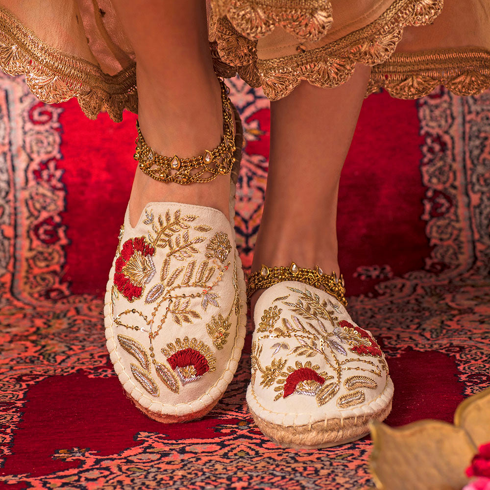 Rani Espadrilles Off-White Flats