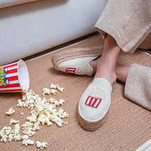 Load image into Gallery viewer, Popcorn beaded espadrilles Platforms
