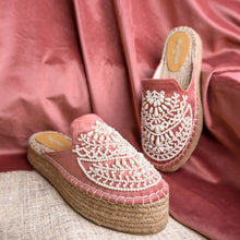 Load image into Gallery viewer, Iris Pink Espadrilles Platform
