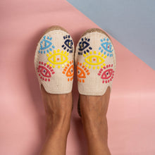 Load image into Gallery viewer, Joie Evil-eye Offwhite Espadrilles Flats
