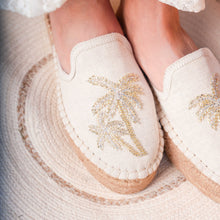 Load image into Gallery viewer, Jumeirah Linen espadrilles Platforms
