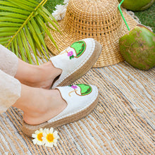 Load image into Gallery viewer, PinaColada beaded espadrilles Platforms
