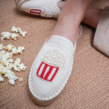 Load image into Gallery viewer, Popcorn beaded espadrilles Platforms
