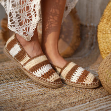 Load image into Gallery viewer, Marrakech Crochet Espadrilles - Beige
