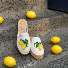 Load image into Gallery viewer, Lemoncello Espadrilles Off white Platforms
