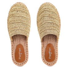 Load image into Gallery viewer, Silofer Espadrilles Gold Platforms
