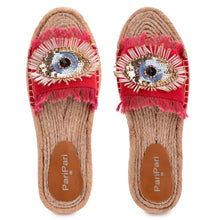 Load image into Gallery viewer, Glare Red Open-toed Sandals Platforms
