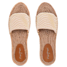 Load image into Gallery viewer, La Perla Cream Sandals Platforms
