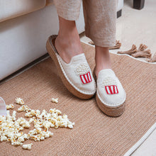 Load image into Gallery viewer, Popcorn beaded espadrilles Platforms
