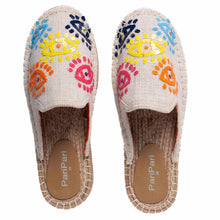 Load image into Gallery viewer, Joie Evil Eye Offwhite Espadrilles Platforms
