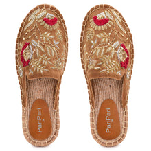 Load image into Gallery viewer, Rani Espadrilles Gold Flats
