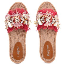 Load image into Gallery viewer, New York Red Open-toed Sandals Platforms
