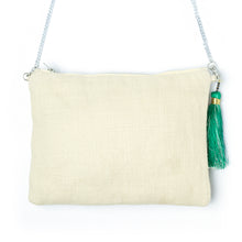 Load image into Gallery viewer, Back side Coco Bag Off White handbag for women kept on a white background.
