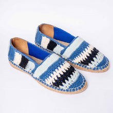 Load image into Gallery viewer, Marrakech Crochet  Espadrilles - Blue
