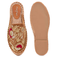 Load image into Gallery viewer, Rani Espadrilles Gold Platforms

