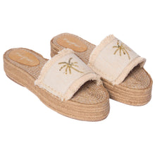 Load image into Gallery viewer, Copacabana Sandals Natural Platforms
