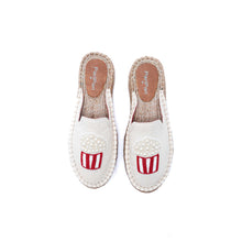 Load image into Gallery viewer, Popcorn beaded espadrilles Platforms
