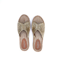 Load image into Gallery viewer, Arabica Sandals Gold Platforms
