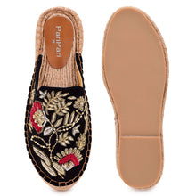 Load image into Gallery viewer, Rani Espadrilles Black Platforms
