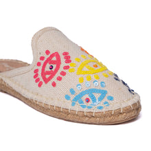 Load image into Gallery viewer, Joie Evil-eye Offwhite Espadrilles Flats
