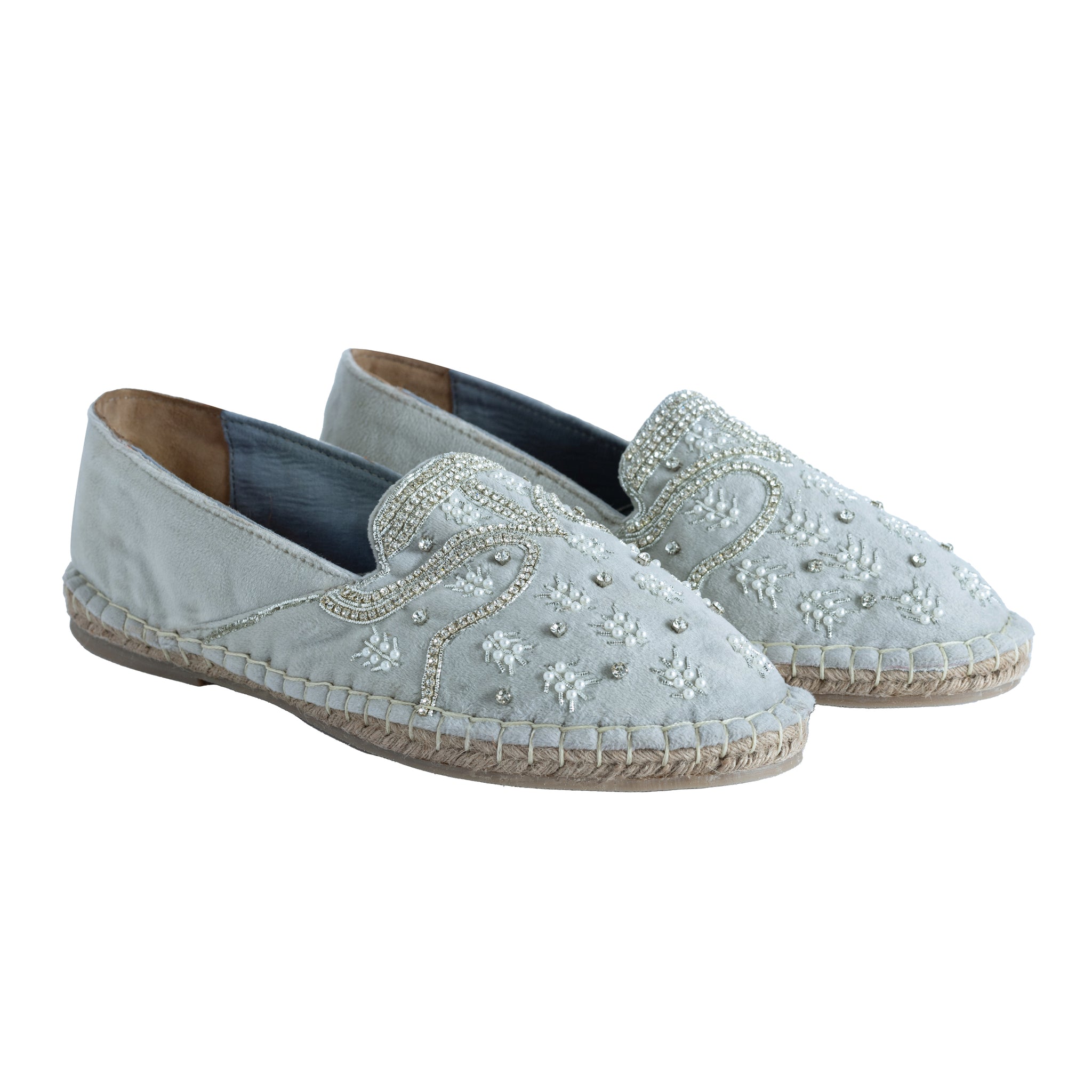 Kaira Silver Espadrilles