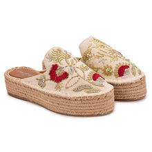 Load image into Gallery viewer, Rani Espadrilles Off-white Platforms
