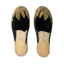 Load image into Gallery viewer, Agni Black Espadrilles Flats
