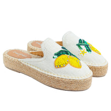 Load image into Gallery viewer, Lemoncello Espadrilles Off white Platforms
