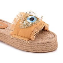 Load image into Gallery viewer, Glare Beige Open-Toed Sandals Platforms
