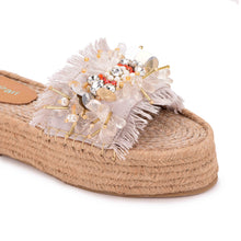 Load image into Gallery viewer, New York Open-toed Sandals Silver Platforms
