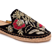 Load image into Gallery viewer, Rani Espadrilles Black Flats

